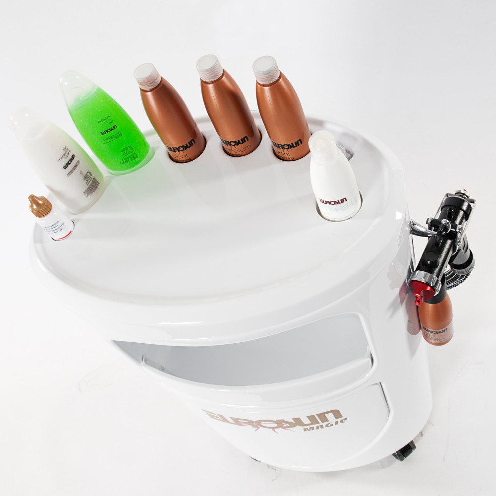 Spray de bronzare Magic Spray Station Turbo Body pentru corp şi faţă 